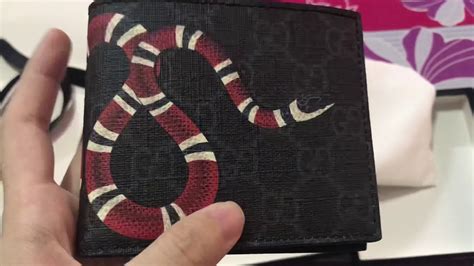 gucci kingsnake wallet replica|authentic gucci snake wallet.